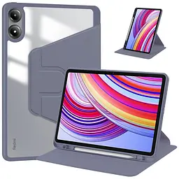 Чохол TPUCristal Pen holder 360 для Xiaomi Redmi Pad 2 Pro 12.1 Фіолетовий