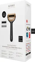 Електронний ролик для обличчя та тіла з мікроголками GESKE MicroNeedle Face & Body Roller 8 в 1 сірий - мініатюра 5
