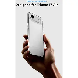 Чехол Spigen Ultra Hybrid для iPhone 17 Air Matte Black (ACS10310) + защитное стекло - мініатюра 9