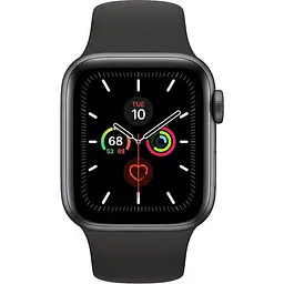 Смарт-годинник Apple Watch Series 5 GPS 40mm Space Gray Aluminum w. Black b.- Space Gray Aluminum (MWV82) - мініатюра 1