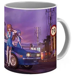 Кружка GeekLand Evangelion Євангеліон neon EV 02.12 - мініатюра 3