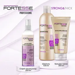 Зміцнюючий шампунь Fortesse Professional Strong & Thick для ослабленого волосся схильного до випадіння 400 мл - мініатюра 7