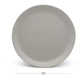 Тарілка обідня МВМ My Home KP-32 25 см сіра (KP-32 GRAY) - мініатюра 3