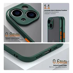 Чохол до мобільного телефона Armorstandart Frosted Matte Xiaomi Redmi Note 13 5G Dark Green (ARM71882) - мініатюра 3