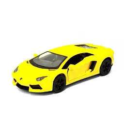 Колекційна іграшкова машинка MATTE LAMBORGHINI KT5370W інерційна Yellow Kinsmart