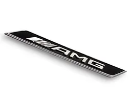 Емблема напис Amg для Mercedes Чорна з Хромом 113х14 мм (на скотчі) a2928173500 - мініатюра 3