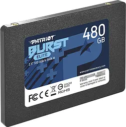 Накопичувач SSD Patriot Burst Elite 2.5" SATAIII 3D TLC 480GB (PBE480GS25SSDR) - мініатюра 2