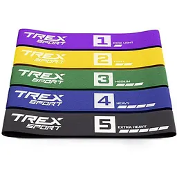 Набір резинок для фітнесу Trex Sport TX-033PRA 2,5-25кг set A