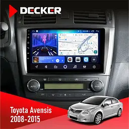 Штатна магнітола Toyota Avensis 2008-2015 Decker D9-006 4x64, 4G Decker (НФ-00003869)