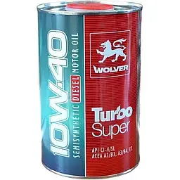 Олива моторна Wolver Turbo Super 10W-40 API CI-4/SL 1 л (970)