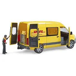 Ігровий набір Bruder Автомобіль MB Sprinter кур'єр DHL з фігуркою 1:16 (02671) - мініатюра 3