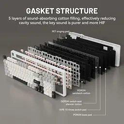 Клавіатура Attack Shark X98 RGB Linear Strawberry Switch White (AS-6972792470603-CW-UA) [166779] - мініатюра 6