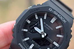 Полімерні чоловічі наручні годинники Casio G-Shock GA-2100-1AER оригінальні японські з полімерним ремінцем - мініатюра 8