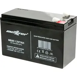 Акумулятор Maxxter AGM 12V (12V/7Ah/84Wh) (MBAT-12V7AH) [125704]