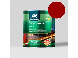 Грунт-емаль КОРАБЕЛЬНА Вишневий 2.8кг 3 в 1