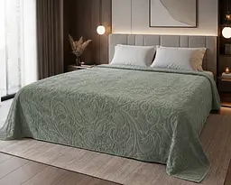 Простирадло махрове жакардове Parisa Home 150х200 щільність 400 г/м2 м'ята