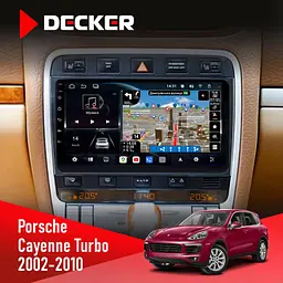 Штатна магнітола Porsche Cayenne Turbo 2002-2010 Decker D9-011 4x64, DSP, 4G, 360 Decker (НФ-00006245)
