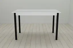 Стіл кухонний Ferrum-decor Маріо 75x120x60 Чорний ДСП Біле 16мм (FRD-106194) - мініатюра 3