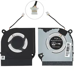 Вентилятор для ноутбука ACER NITRO 5 AN517-52 AN515-44 AN515-55 (GPU FAN) З КРИШКОЮ 4pin (23.Q7KN2.002) (Кулер)