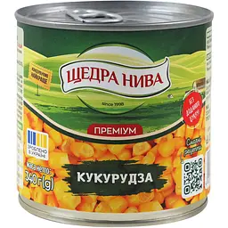 Кукурудза цукрова консервована Щедра нива Суперсолодка з цілих зерен вакуумована 340 г - мініатюра 2