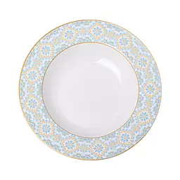 Тарілка супова порцелянова Ethnic 21,5 см, білий Yiwu HP-7-739