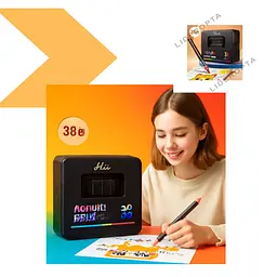Набір акрилових акварельних маркерів 36 кольорів у чорному боксі Acrylic MAP-13 (49726-MAP-13_307) - мініатюра 4