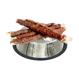 Лакомство для собак Lucky Star Куриное вяленое мясо на супербольшой кальцинированной палочке 500 г (4820144302466)