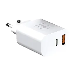Зарядний пристрій WUW C172 1xUSB-C PD20W + 1xUSB QC3.0 18W Black (6972573335381) - мініатюра 2