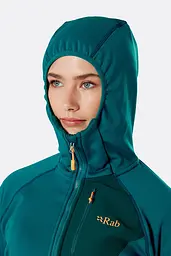 Флісова кофта Rab Superflux Hoody wmns 8 Темно-бірюзовий - мініатюра 4