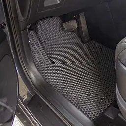 Килимки в салон EVA для Kia Sportage IV 2015-2021 з підп'ятником Чорні-Коричневий кант 5 шт - мініатюра 2