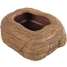 Миска магнітна для живого корму Repti-Zoo Magnetic Food Dish 9x7x4 см (ERB45) з імітацією скелі для тераріумів - мініатюра 4