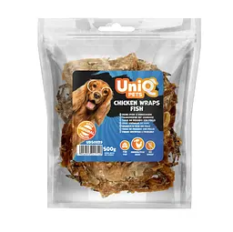 Ласощі для собак UniQ PETS Риба загорнута в курку 500 г