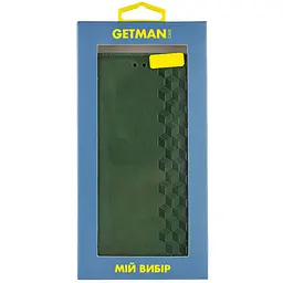 Шкіряний чохол-книжка GETMAN Cubic (PU) для Realme 11 4G Зелений - мініатюра 6