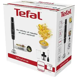 Блендер заглибний 3в1 Tefal InfinyForce 1000 Вт чаша 800 мл чопер 500 мл турборежим чорний (HB943838) - мініатюра 5