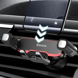 Автомобільний тримач холдер Baseus Mr Hui Gravity Car Mount SUYL-HU01 Black - мініатюра 6