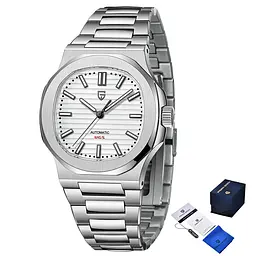 Наручний годинник чоловічий PD-1728 Silver-White Pagani Design acs0031104