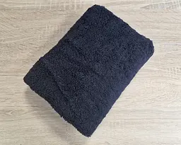 Рушник турецький махровий однотонний Zeron 50х90 Black щільність 500 г/м2 - мініатюра 2