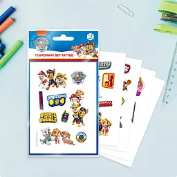 Набір дитячих тимчасових татуювань Paw Patrol Команда 200435, 4 листи - мініатюра 2