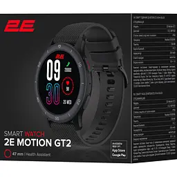 Смарт-годинник 2E Motion GT2 47mm Black (2E-CWW21BK) - мініатюра 8