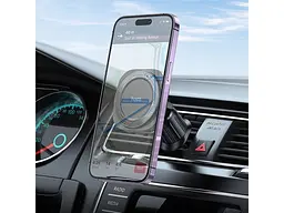 Автомобільний тримач для смартфона Hoco H28 Rainbow Magnetic Black (6942007611459) - мініатюра 5