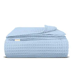 Плед-покривало Cosas Skyey Greek Waffle вафельний 110х140 см блакитний (Blanket_41Skyey_GreekWaffle_110x140)