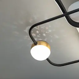 Led люстра з ефектом зоряного неба MX2990-2+2A WH+BK - мініатюра 2