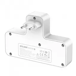 Мережевий подовжувач фільтр на 2 розетки із захисними шторками 2 USB 3A + Type C - мініатюра 7