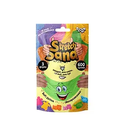 Пісок кінетичний Danko Toys Stretch Sand від 3 років 600 г Зелений (PZ-340-P-97)