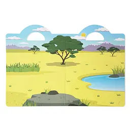 Набір для творчості Melissa&Doug Об'ємні багаторазові наліпки Сафарі (MD9106) - мініатюра 2