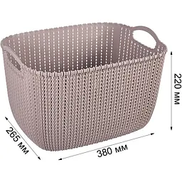 Кошик Stars Plast какао 20 л (94261/как) - мініатюра 3