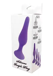 Анальна пробка - Silicone Purple Plug L - мініатюра 5