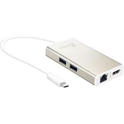 USB-Хаб j5create JCA374-N, USB Type-C 5-в-1 (JCA374-N)