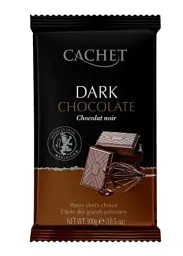 Шоколад Cachet Dark Chocolate чорний 54% какао 300г.