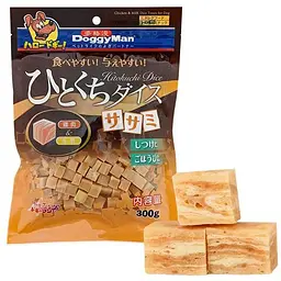 Ласощі для собак DoggyMan Chicken&Milk Dice Treats кубики курка молоко 0.3кг